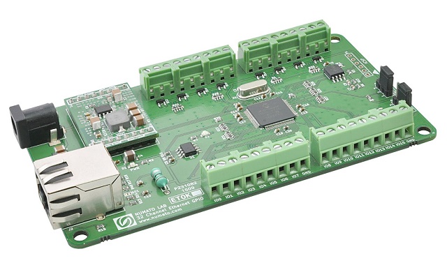 ETHGPIO32 Ethernet GPIO 32点 3.3Vデジタル入出力 アナログ入力