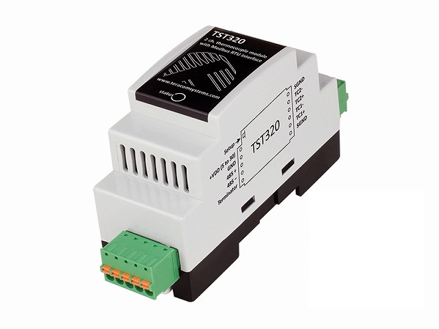 TST320 Modbus RTUインターフェース 2ch 熱電対モジュール