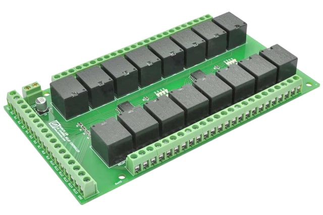 FRM16 TTLレベル入力制御　16chリレーボード 電源DC24V