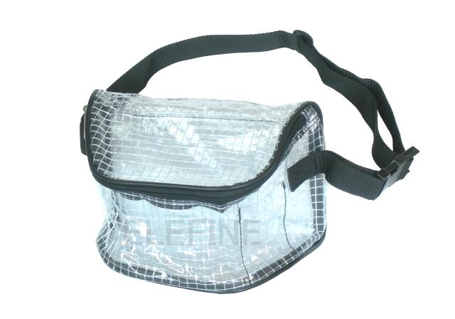 クリーンルームバッグ　透明ビニールウエストバッグ