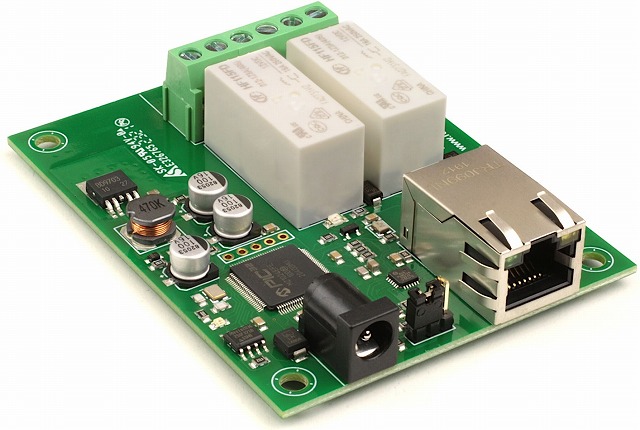 ETH002 Ethernet リレーボード 2ch Android,iPhone対応(販売終了)