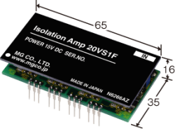 20VS1F-4W4W-U アイソレーションアンプ 4ch入力絶縁 高速応答60μs エムジー