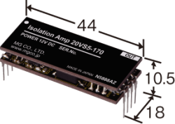 20VS5-170-S アイソレーションアンプ 0-20mA出力 12V電源 エムジー