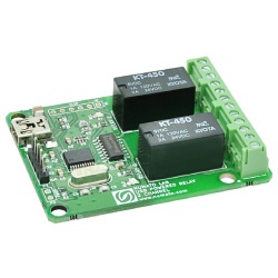 2ch USB リレー USBバスパワー駆動