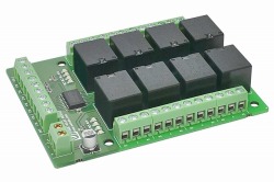 FRM8 TTLレベル入力制御　8chリレーボード 電源DC24V