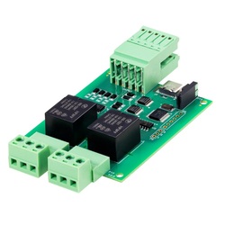 2ch USBリレー 8点デジタル入力(24V対応) USB I/Oモジュール USBバスパワー駆動