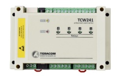 TCW241 Ethernet リレー4ch デジタル入力・デジタル出力・アナログ入力各４点 Modbus/TCP, ダイナミックDNS対応