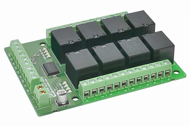 FRM8 TTLレベル入力制御 8chリレーボード 電源DC24V