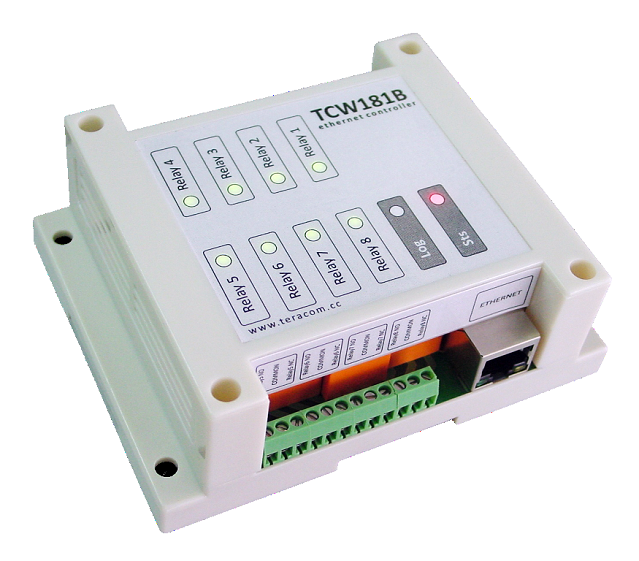 TCW181B-CM 8ch Ethernet リレー デジタル入力1点付き
