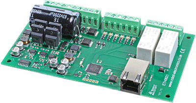 ETH0621 Ethernet I/Oボード DC24Vブラシモーター制御 デジタル入力6点 