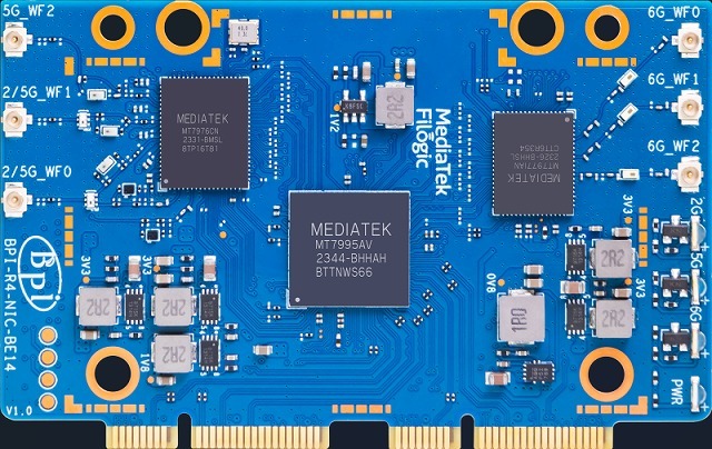 BPI-BE14 Banana Pi-R4用 Wi-Fi7 NICモジュール