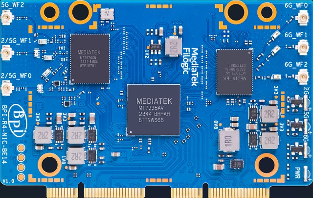 BPI-BE14 Banana Pi-R4用 Wi-Fi7 NICモジュール