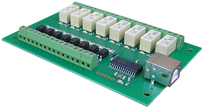 USB I/O絶縁入力 リレー出力