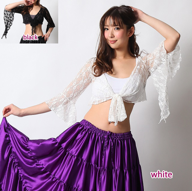 ダンストップスC236スリーブレースボレロ(2 colors)【ネコポス便送料無料】