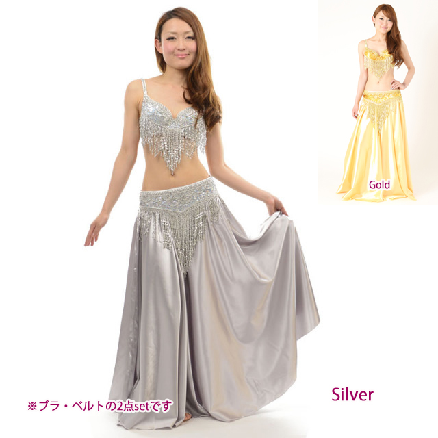 ベリーダンスコスチューム（ブラ＆ベルト２点セット）CA-COSB-A8（2 colors）【宅配便送料無料】