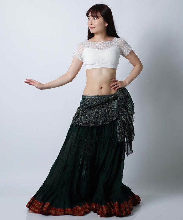 ヒップスカーフA171シャイニーフリル（4 colors)【送料無料】