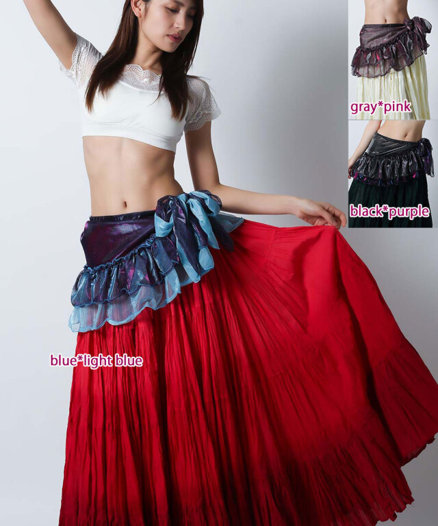 ヒップスカーフA185ふんわりフリル(3 colors)【ネコポス便送料無料】