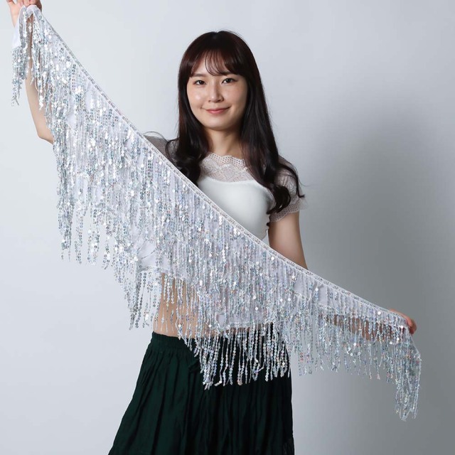 ヒップスカーフA186キラキラフリンジ(4 colors)【送料無料】