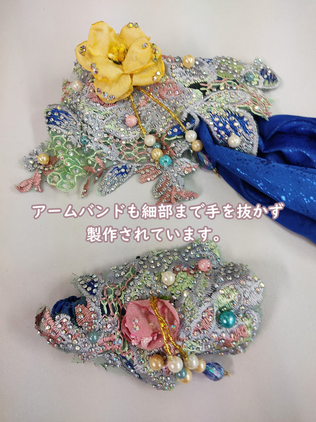 エジプト製HoydaベリーダンスコスチュームCA-COS-A726-1(ロイヤルブルー)【宅配便送料無料】発表会にお勧めです。
