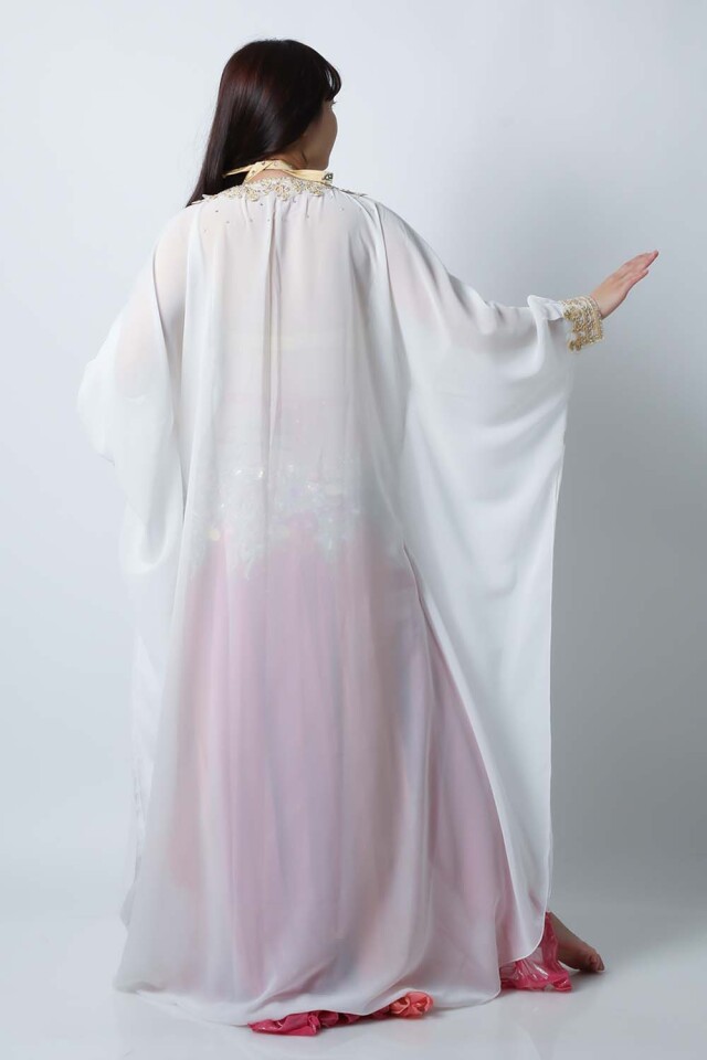 ハリージドレス ハリージドレス KH1-2(ホワイト)フォークロア衣装【宅配便送料