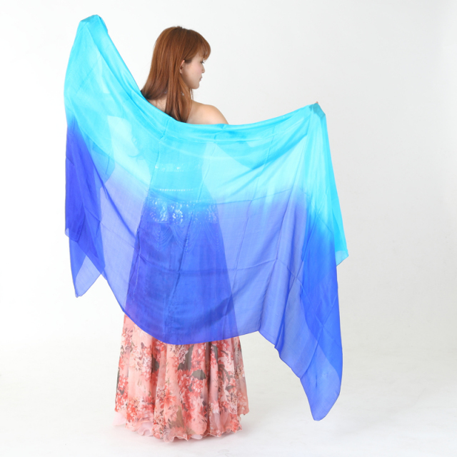高級シルクベールR10-8Lサイズ276cm*110cm(２色ライトブルー、ブルー）【ネコポス便送料無料】
