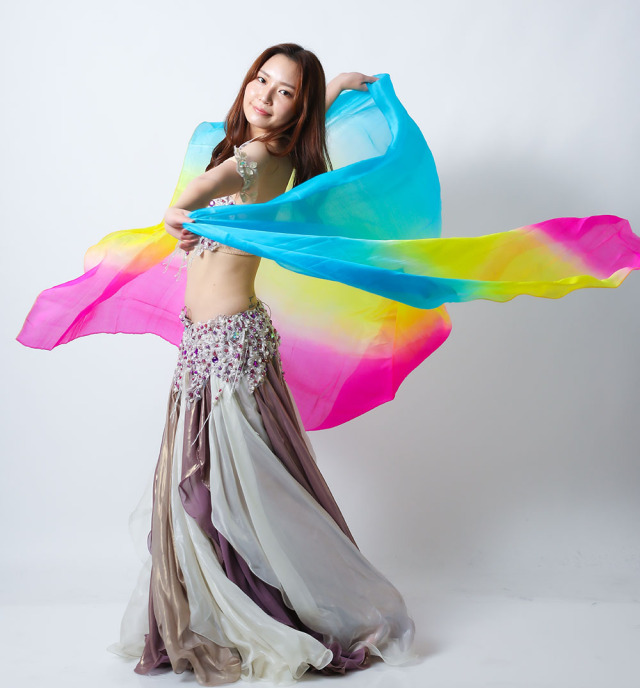高級シルクベールR26-16サイズ240cm*112cm(ライトブルー、イエロー、ローズ)【ネコポス便送料無料】