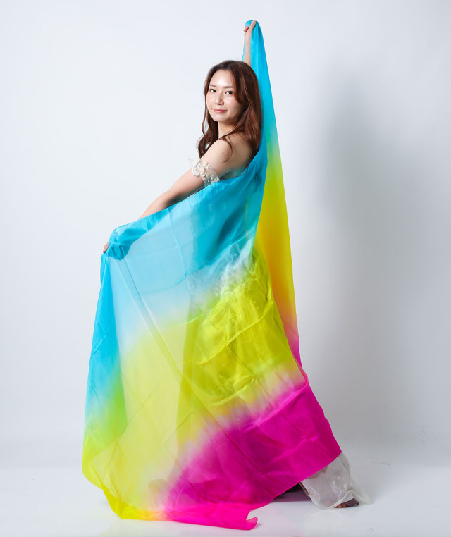 高級シルクベールR26-16サイズ240cm*112cm(ライトブルー、イエロー、ローズ)【ネコポス便送料無料】