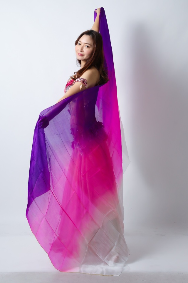 高級シルクベールR26-1サイズ240cm*112cm(ホワイト、ピンク、パープル)【ネコポス便送料無料】