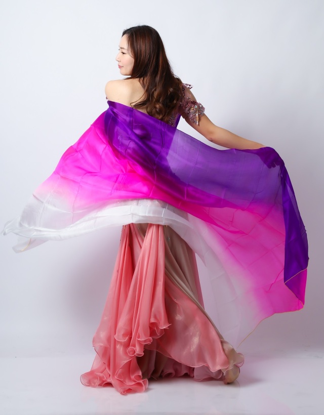 高級シルクベールR26-1サイズ240cm*112cm(ホワイト、ピンク、パープル)【ネコポス便送料無料】