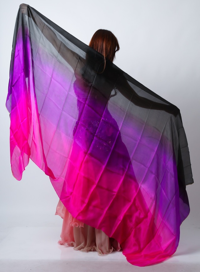 高級シルクベールR26-4サイズ240cm*112cm(ピンク、パープル、ブラック)【ネコポス便送料無料】