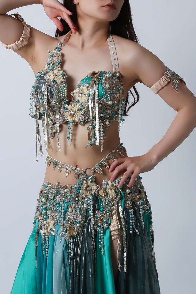 エジプト製【Amr】ベリーダンスコスチュームCF-COS-A342-1