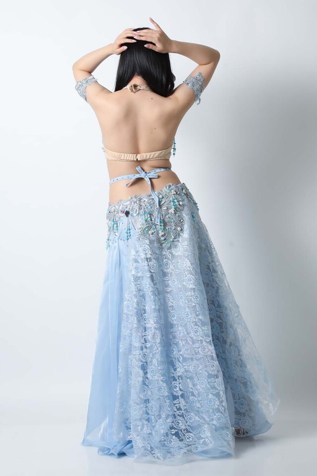 エジプト製【Amr】ベリーダンスコスチュームCF-COS-A387-1(ライト