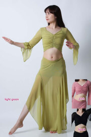 ベリーダンスのレッスン着 レッスンウエア トップス