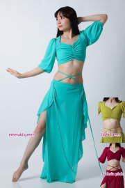 ベリーダンスのレッスン着 レッスンウエア トップス