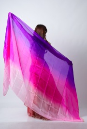 高級シルクベールR26-5Lサイズ264cm*112cm(パープル、ローズ、ピンク）【ネコポス便送料無料】