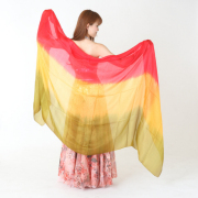 高級シルクベールR5-19サイズ236cm*110cm(3色レッド、イエロー、カーキー）【ネコポス便送料無料】