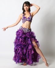 ベリーダンスコスチュームCH-COS-A23-11(purpleパープル)（S-M/M-L/Lサイズ）【宅配便送料無料】