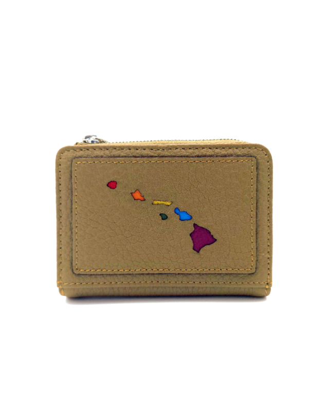 Rainbow Round Zip Card Case] レインボー ジップカードケース【ELISE