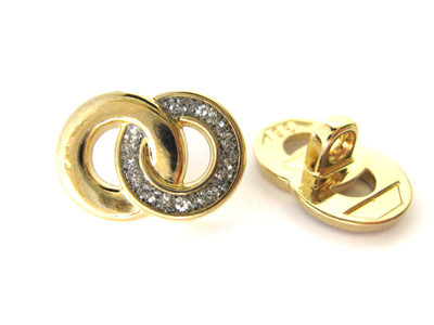 ドイツ製ボタン（フルメタル ダブルリング）