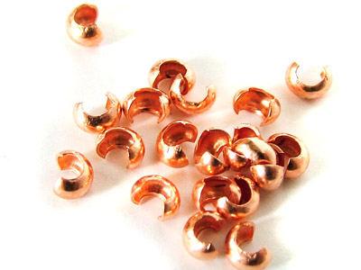銅製 クリンプビーズカバー 3mm