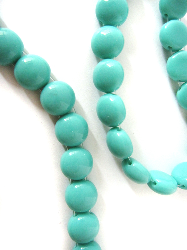 ２ホール CANDY 8mm （グリーンターコイズ）　