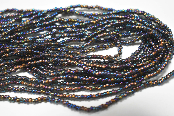 ブラックダイアモンドC/L AB（11/0） チェコ製（糸通し約３Ｍ）