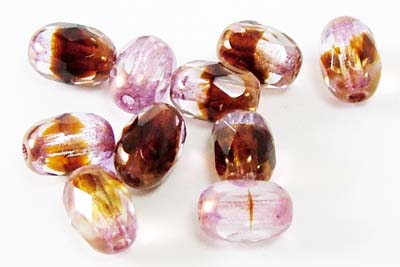 チェコWF　7×5mm　クリア/ブラウンMIX