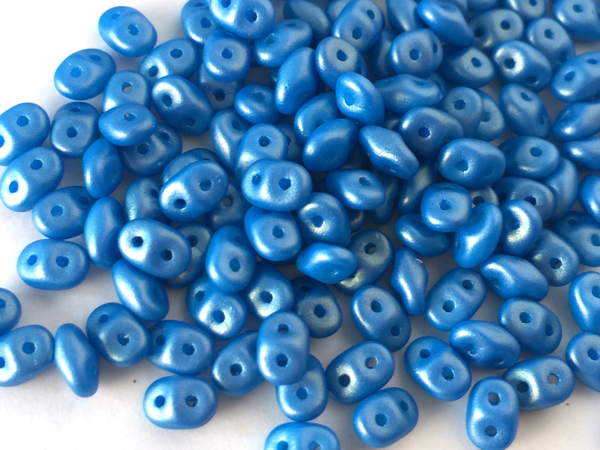 スーパーデュオビーズ2.5ｘ5ｍｍ（ダークシアン/ゴールドシャイン）