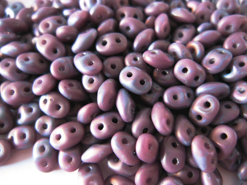 スーパーデュオビーズ　2.5x5mm （ネブラ マットヴァイオレット）