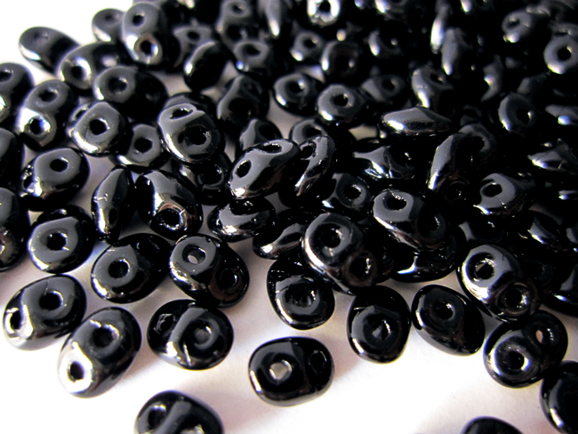 スーパーデュオビーズ　2.5x5mm （ジェット）