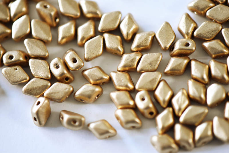 MINI GEMDUO ミニジェムデュオ　6x4mm （ブロンズペールゴールド）