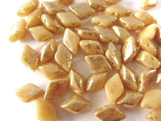 GEMDUO ジェムデュオ　8x5mm （ゴールドスプラッシュ アイボリー）