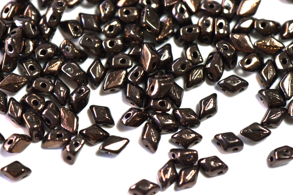 MINI GEMDUO ミニジェムデュオ　6x4mm （ジェットブロンズ）