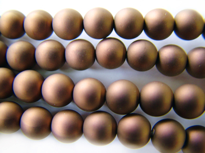 ガラスパール6mm ブラウン（マット）